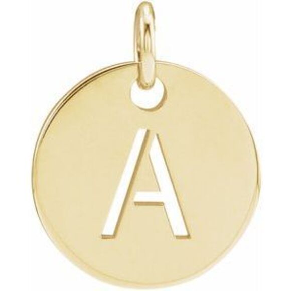 Kazi Luxury 14K Yellow Gold Initial A Pendant